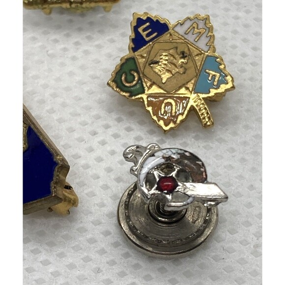 Vintage Lot of 6 Service Organization Pin Lapel Pin Freemasons Rotary Optimist - Picture 6 of 9
